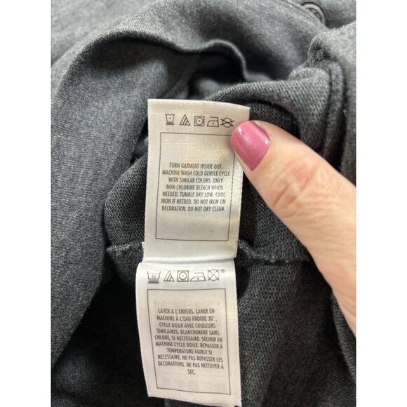 Disney Parks 2018 Tunic Sweatshirt Dark Grey Plus Size XXL Embroidered - Picture 8 of 11